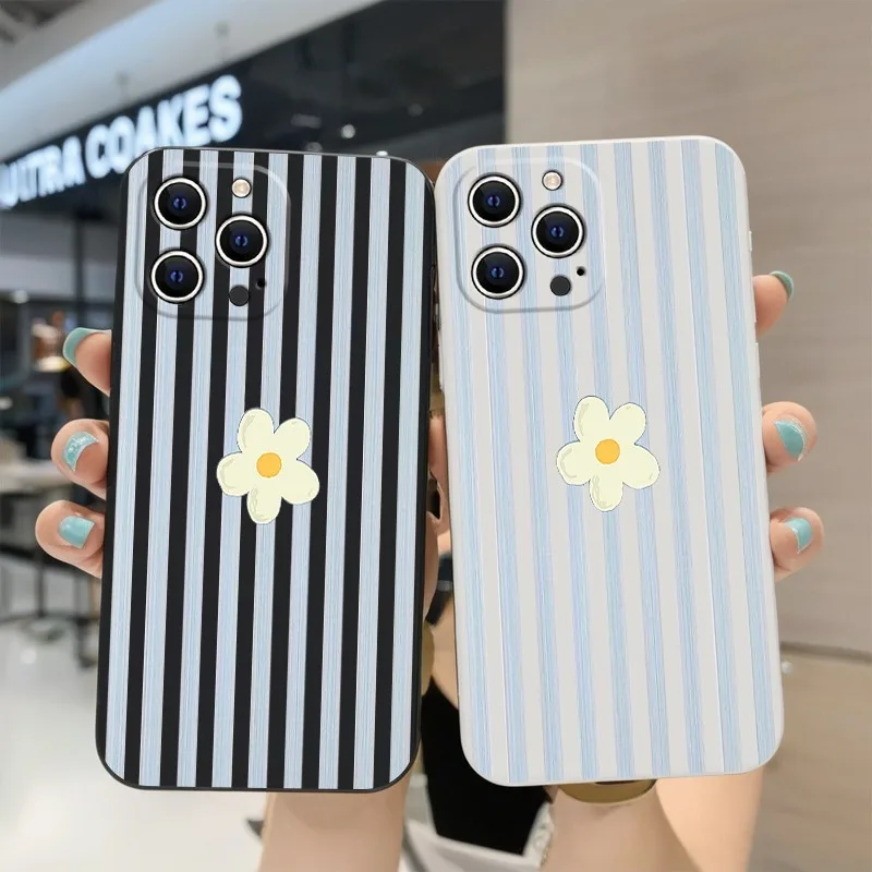 เคสโทรศัพท์ลายดอกไม้และลายทางส - Apple Iphone 15 Pro Max บทวิจารณ์และราคา