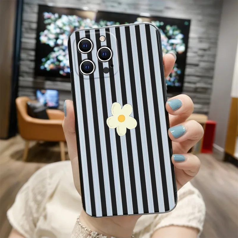 เคสโทรศัพท์ลายดอกไม้และลายทางส - Apple Iphone 15 Pro Max บทวิจารณ์และราคา