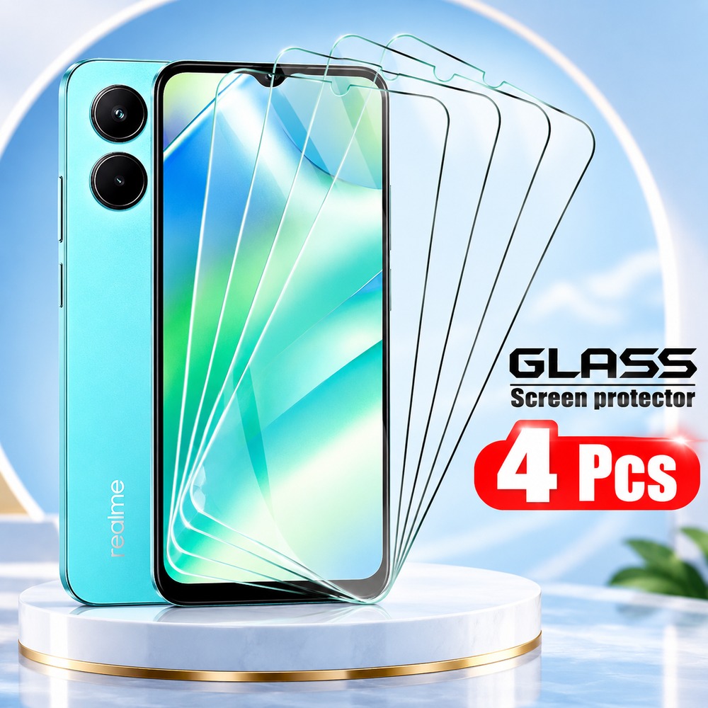 กระจกนิรภัย 4 ชิ้น สำหรับ Real - Realme C67 บทวิจารณ์และราคา